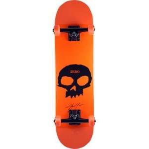 Zero Skateboard Cole Sig Skull Complete   7.5 Orange