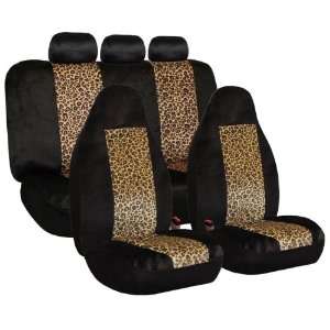   Leopard Car Seat Covers, Airbag compatible and Split Bench Automotive