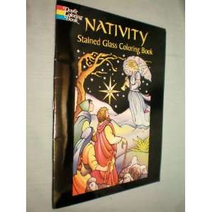 Nativity Stained Glass Coloring Book    15 Expertly Drawn Scenes    as 