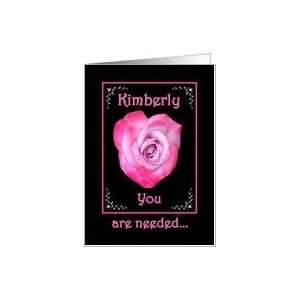  KIMBERLY   Be My Bridesmaid   Rose Heart Card Health 