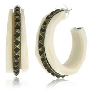  Marv Graff Beamer Lucite Hoop Earrings Jewelry