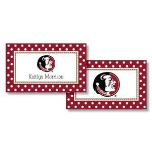  Noteworthy Collections College Calling Cards   Polka Dot 