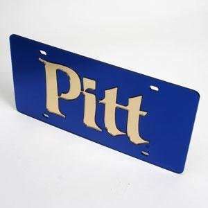  Pitt License Plate   Blue