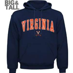  Virginia Cavaliers Big & Tall Navy Mascot One Hooded 