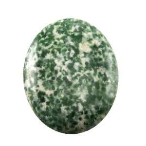  14x10mm Green Spot Agate Oval Cabochon   Pack of 2 Arts 