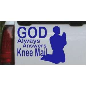  God Always Answers Knee Mail Man Christian Car Window Wall 