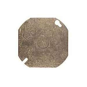  Hubbel Raco 0724 Octagon Blank Box Cover With Knockout 