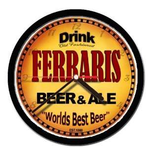  FERRARIS beer and ale cerveza wall clock 