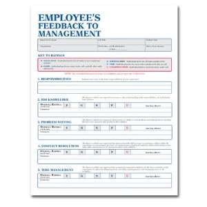  Employee Feedback to Management Form   Min Quantity of 50 