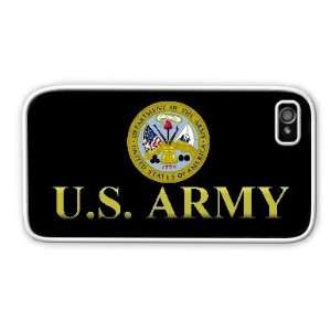  Army Apple iPhone 4 4S Case Cover White 