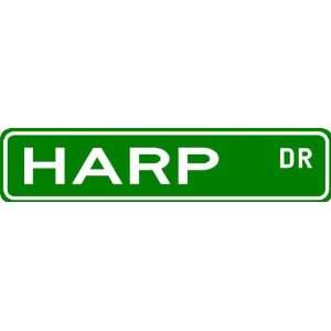 HARP Street Sign ~ Family Lastname Sign ~ Gameroom, Basement, Garage 