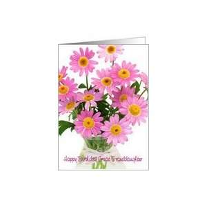  Great Granddaughter Birthday Card   Pink Floral Abundance 