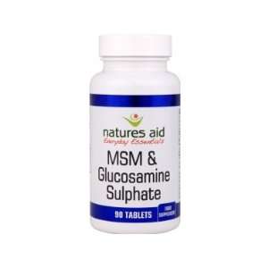 Natures Aid MSM 500mg + Glucosamine Sulphate 500mg 90 tablets  