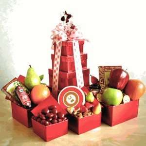 Heights of Love Valentines Fruit Gift Tower Basket  