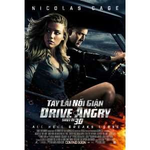  Drive Angry 3D (2011) 11 x 17 Movie Poster Vietnamese 