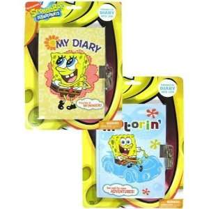  Spongebob Squarepants Personalized Diary with Lock (Set of 