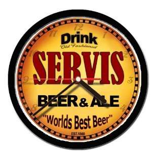  SERVIS beer and ale cerveza wall clock 