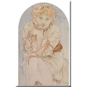  Envisage 10x16 Streched Canvas Art by Mucha, Alphonse 