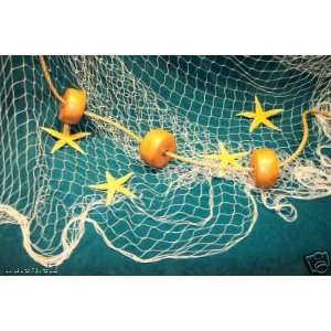  New 15 X 9 Fish Net, Fishing Nets, Netting with Starfish 