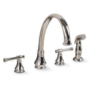  New Premier Two Handle Chrome Kitchen Faucet with Side 