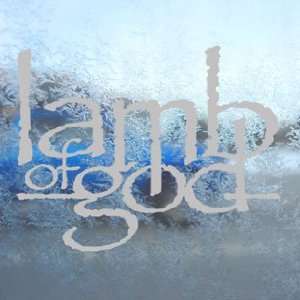  Lamb Of God Prog Rock Band Logo Gray Decal Car Gray 