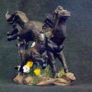  Black Horse Colt Statue 
