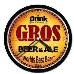  GROS beer and ale cerveza wall clock 