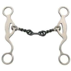 Kelly Silver Star Twisted Wire/Dogbone Gag Snaffle   Stainless Steel 