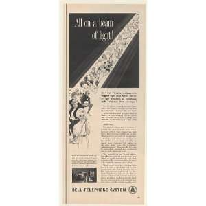 1961 Bell Telephone Optical Maser Future TV Data Print Ad (Memorabilia 
