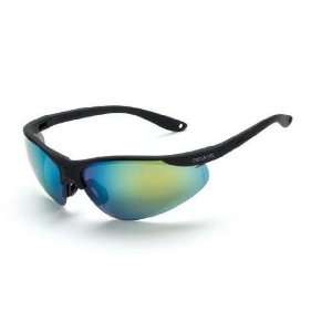 Crossfire 17312 Brigade Matte Black Frame Safety Sunglasses with Gold 