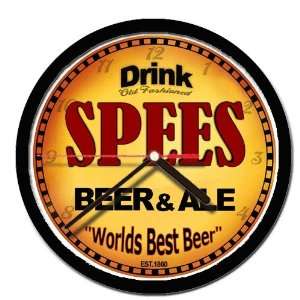  SPEES beer and ale cerveza wall clock 