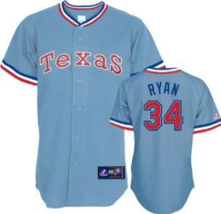  MLB Nolan Ryan Texas Rangers 1975 1982 Short Sleeve 