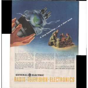   Wave Radio War Effort 1943 War Antique Advertisement 