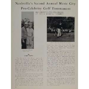  1966 Article Nashville Music City Pro Celebrity Golf 