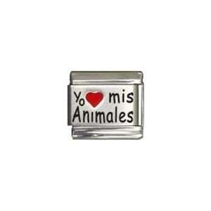  Yo Mis Animales I Heart My Animals Pets Red Heart Laser 