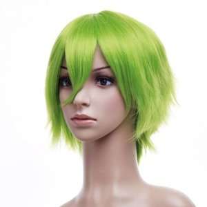  Green Anime Costume Cosplay Short Cut Wig Toys & Games
