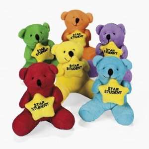  6 Star Student Teddy Bears Toys & Games