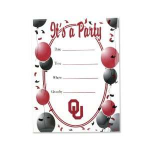  Oklahoma Sooners Party Invites