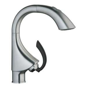   Faucet, RealSteel Stainless Steel/Soft Black (Black On Lever Only