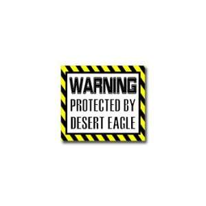  Warning Protected by DESERT EAGLE   Window Bumper Laptop 