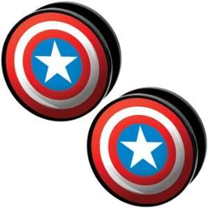 Captain America Screw Fit Plugs Set