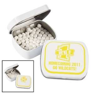 Personalized School Spirit Yellow Mint Tins   Candy & Mints  