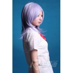  Silver Purple Short Shoulder Length Anime Costume Cosplay 