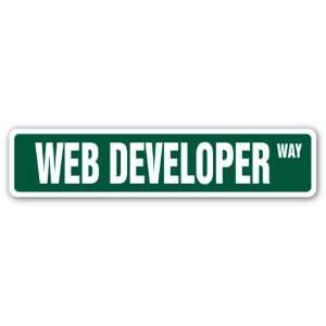  WEB DEVELOPER Street Sign design website designer site 