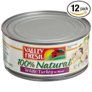 Valley Fresh 100% Natural White Turkey Breast in Water, 10 Ounce Cans 