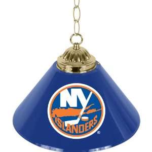 NHL New York Islanders 14 Inch Single Shade Bar Lamp   Game Room 