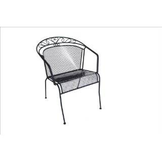 DC America WIC258 Charleston Wrought Iron Low Back Chair
