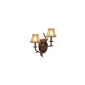  Kalco 3035SC S21 Ponderosa 2 Light Wall Sconce in Sycamore 