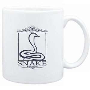  Mug White  Snake  Zodiacs