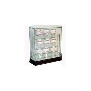  Baseball 9 Ball Glass Deluxe Display Case Sports 